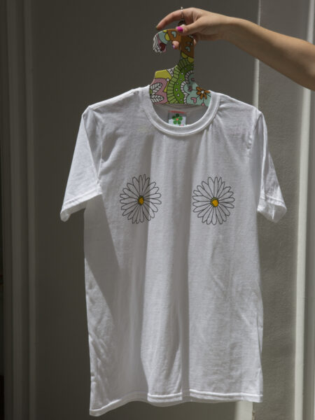 september x studiomateriality daisy T-shirt white