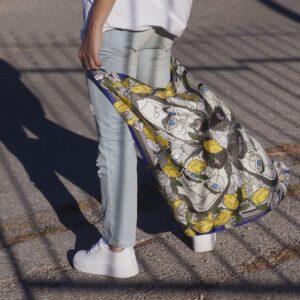 studiomateriality lemon silk scarf