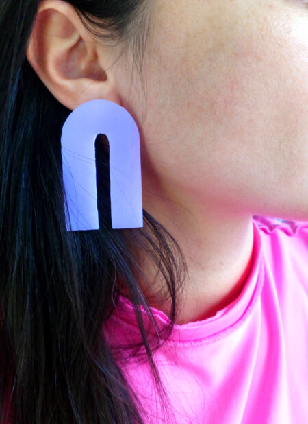 Acrylic U shape earrings