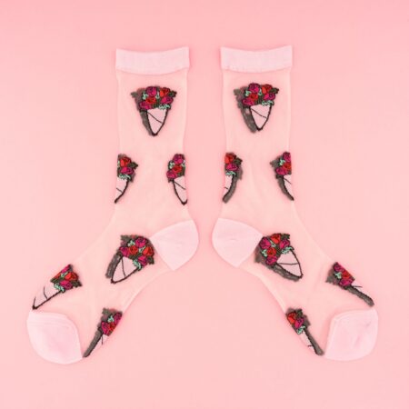 Roses sheer socks