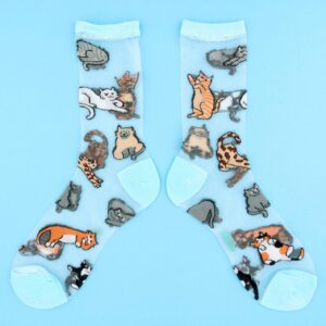 Meow διαφανείς κάλτσες