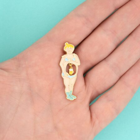Woman Beer Belly pin