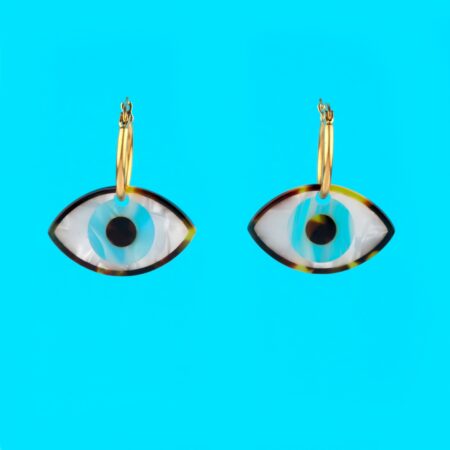 Blue eyes earrings