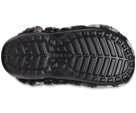 Crocs classic fur sure - multi/black