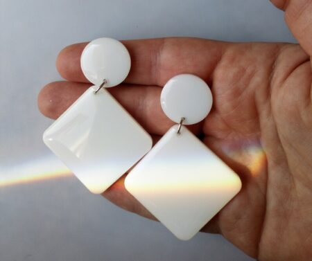 Acrylic rhombus earrings