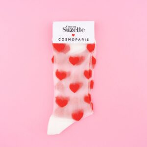 Heart sheer socks