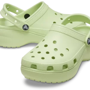 Crocs classic platform clog- celery
