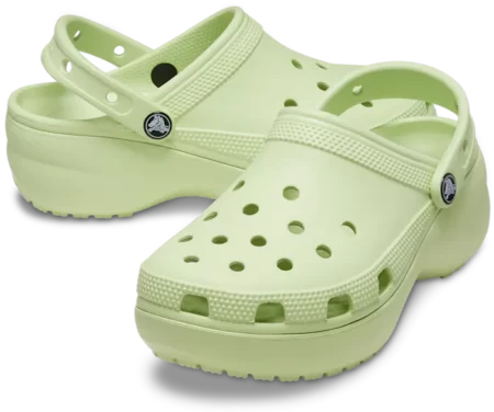 Crocs classic platform clog- celery