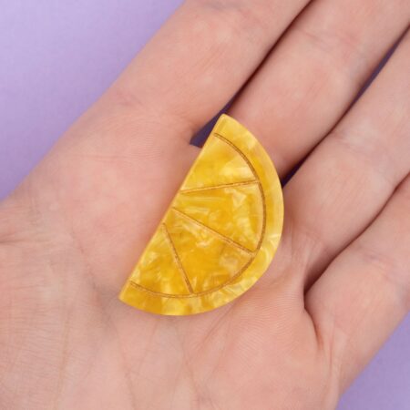 Lemon mini hair clip