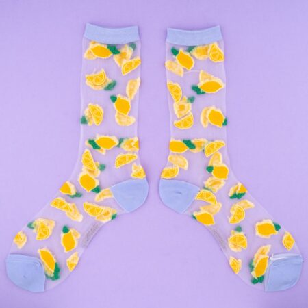 Lemon sheer socks