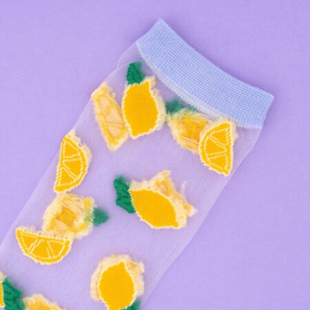 Lemon sheer socks