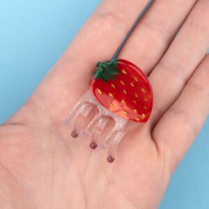 Strawberry mini hair claw