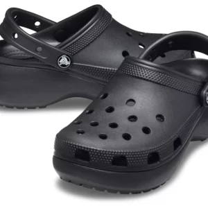 Crocs classic platform clog - black