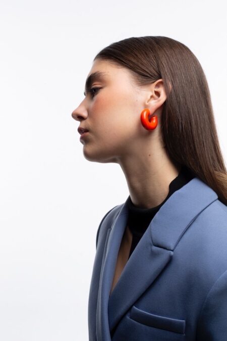 Ray fuchsia earrings