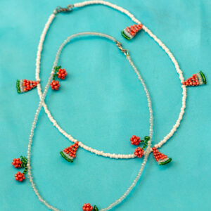 Cherry or watermelon necklace