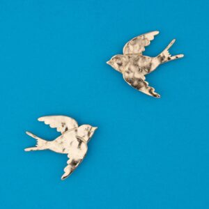 Golden Swallow earrings