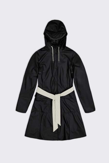 Rains Curve jacket pre - μαύρο/κρεμ