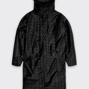 Rains Longer jacket - black monogram
