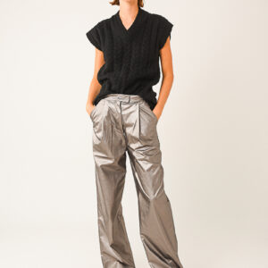 Metallic trousers - grey