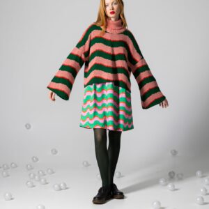 Igloo knitted crop jumper - happy waves