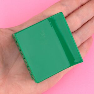 Πράσινο τετράγωνο κλιπ για τα μαλλιά