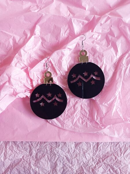 Black Ornament earrings