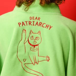 Dear Patriarchy Fleece Jacket - green