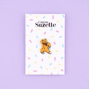 Festive gingerman pin