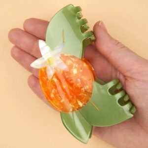 Orange blossom hair claw