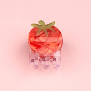 Cherry tomato mini hair claw