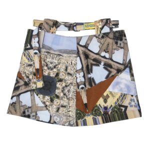 mini skirt in Agora print