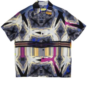 Long shirt in Luminous print