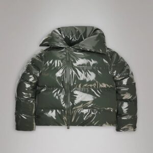 Rains Alta Vision Short Puffer Jacket - swamp