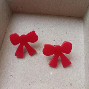 Cute Acrylic Bow Earrings
