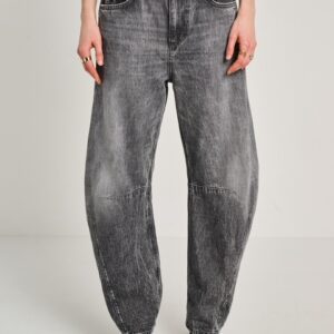 Monia barrel jean - grey