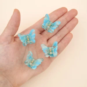 Mini butterflies hair claws set