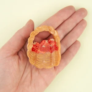 Strawberry basket hair claw