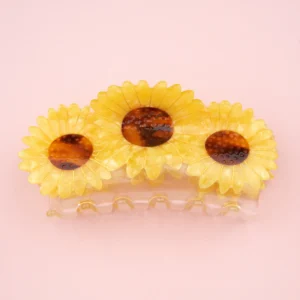 Trio sunflowers hair claw