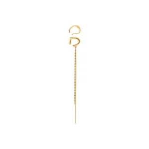 EVON ear cuff, 2-in-1 set, gold-plated