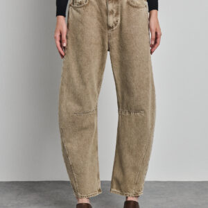Monia denim pants - brown