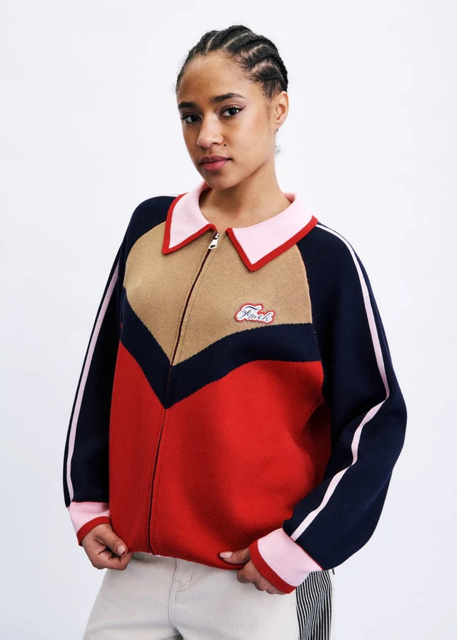 Hanshin red cardigan